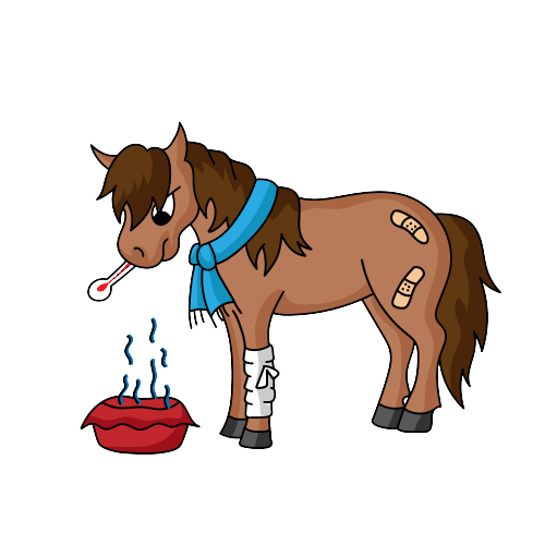 Krankes Pferd